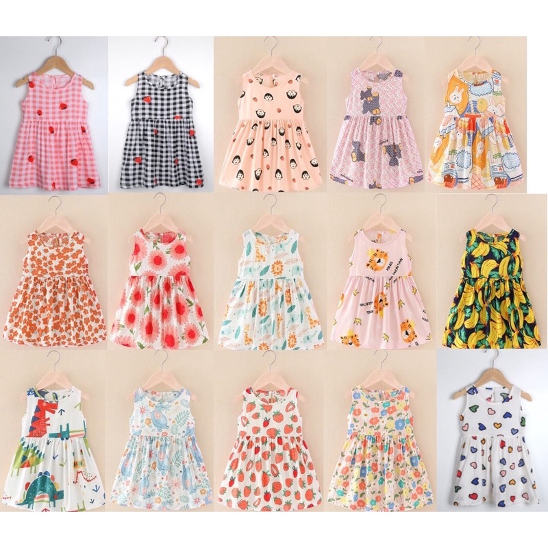 Carterlove Dress Anak Import Motif  / Dress Bayi / Dress Anak