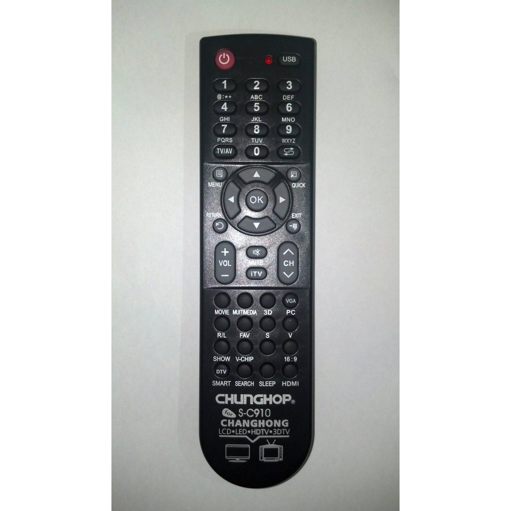 REMOT/REMOTE TV CHANGHONG LCD/LED MULTI/UNIVERSAL/SERBA GUNA CHP