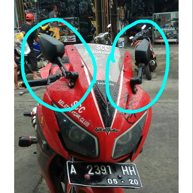 SPION MOTOR VARIASI UNIVERSAL CBR 150 NEW CBR 150 LOKAL NINJA 250 R15 MODEL DUCATI SCARLET RACING