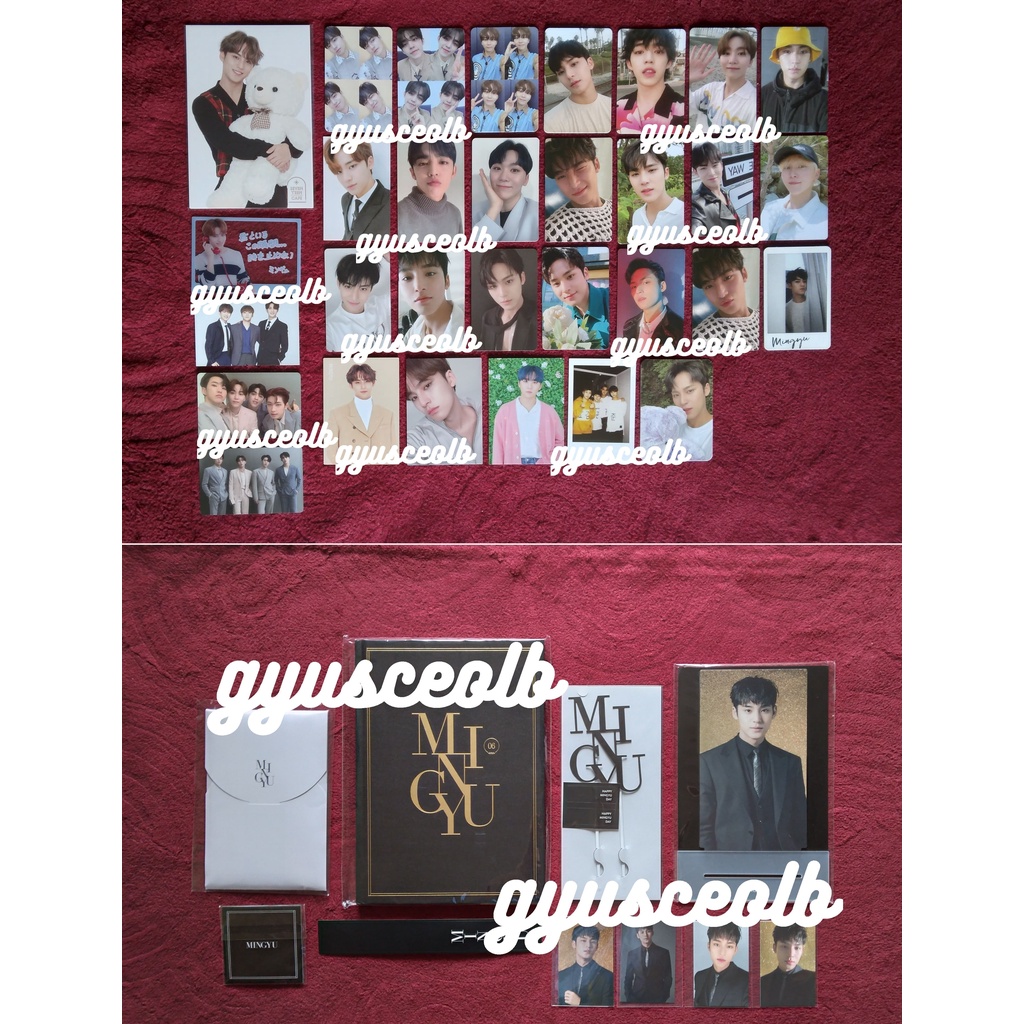 PC (PHOTOCARD) & BIRTHDAY PACKAGE MINGYU SCOUPS SEUNGKWAN (GYUDIOR) SEVENTEEN