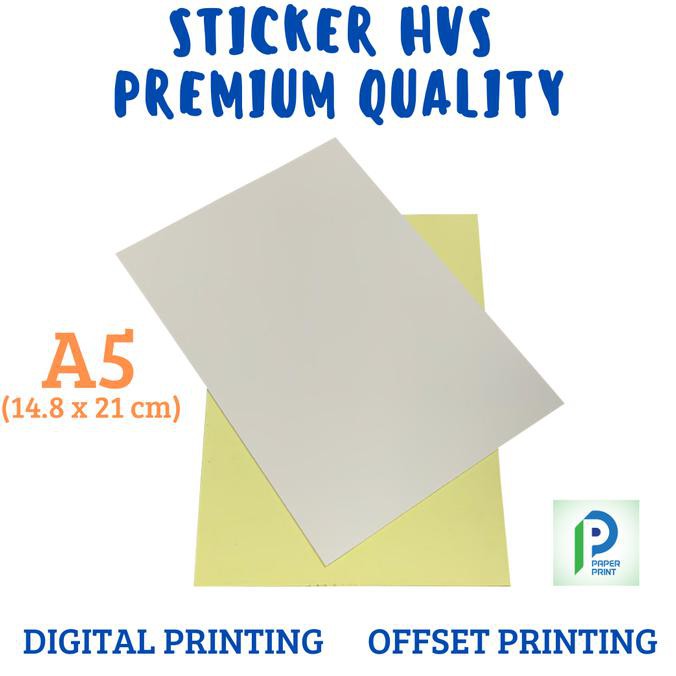 

[[BISA COD]] Sticker HVS Doff Premium Quality Uk. A5 Isi 500 Lembar Pas 1 Rim CUCI GUDANG Kode 387