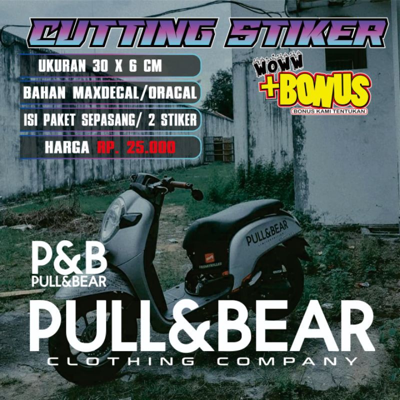 

cutting stiker PULL & BEAR