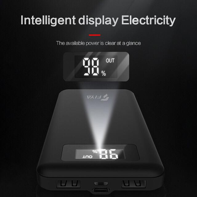 Power Bank Fiya 10000 mAh LED display Original- Powerbank Fiya 10.000 mah cas 10000mah