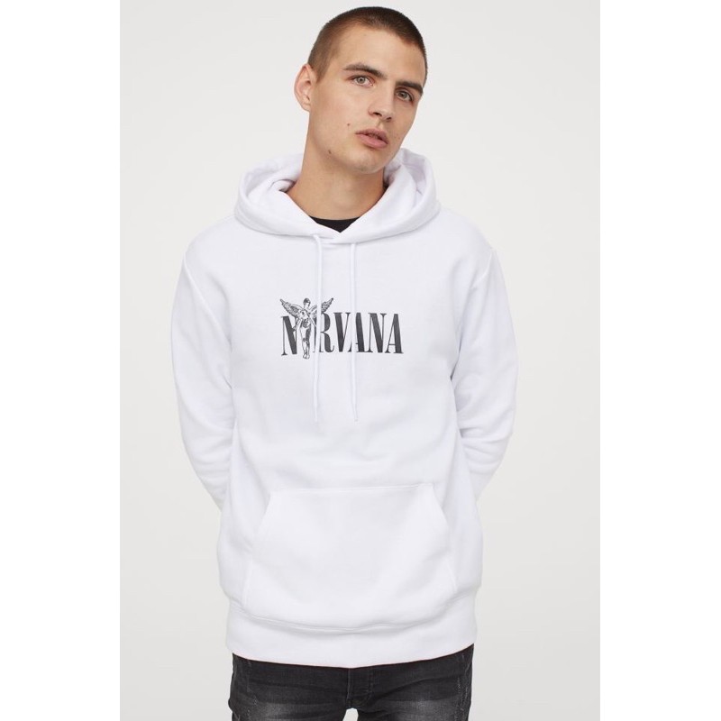 Hoodie H&M Nirvana White