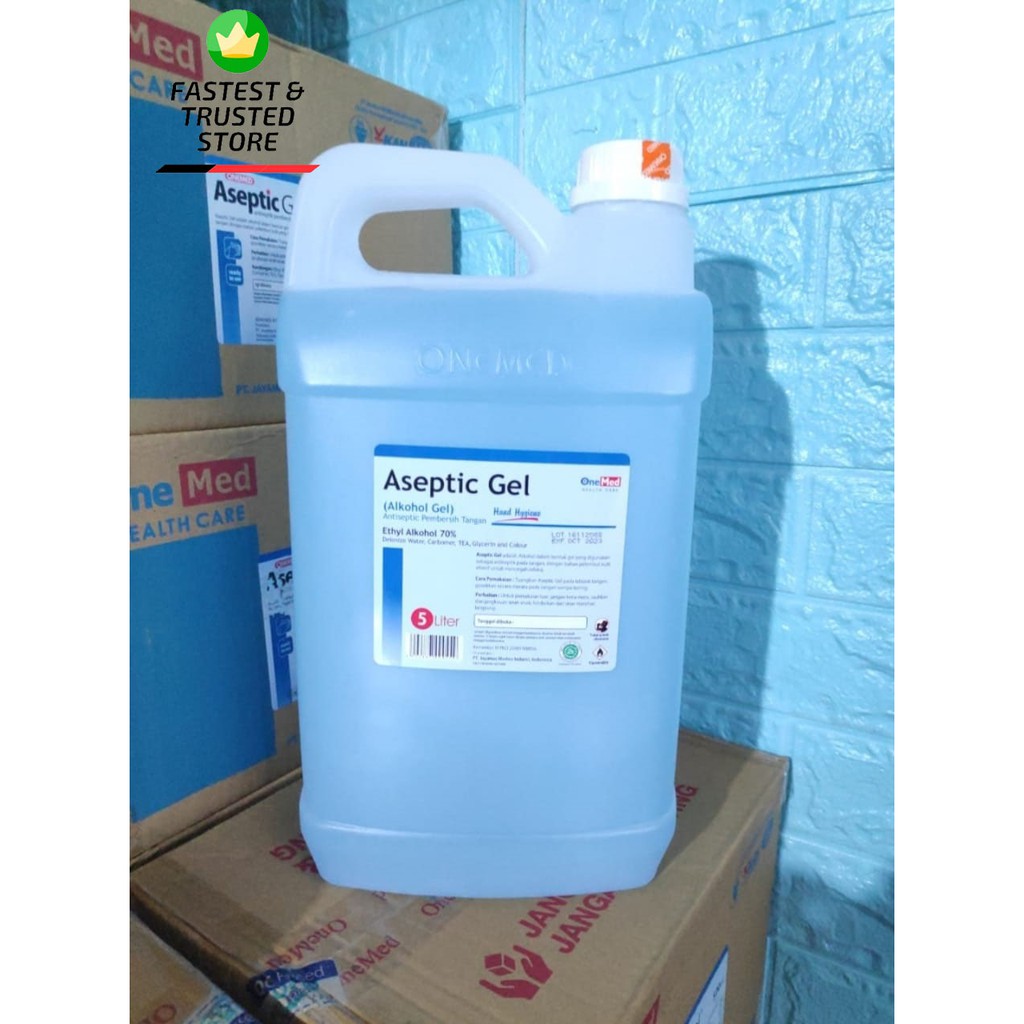 ONEMED - Aseptic Gel 5 Liter / Refill Hand Sanitizer / Antiseptic Gel