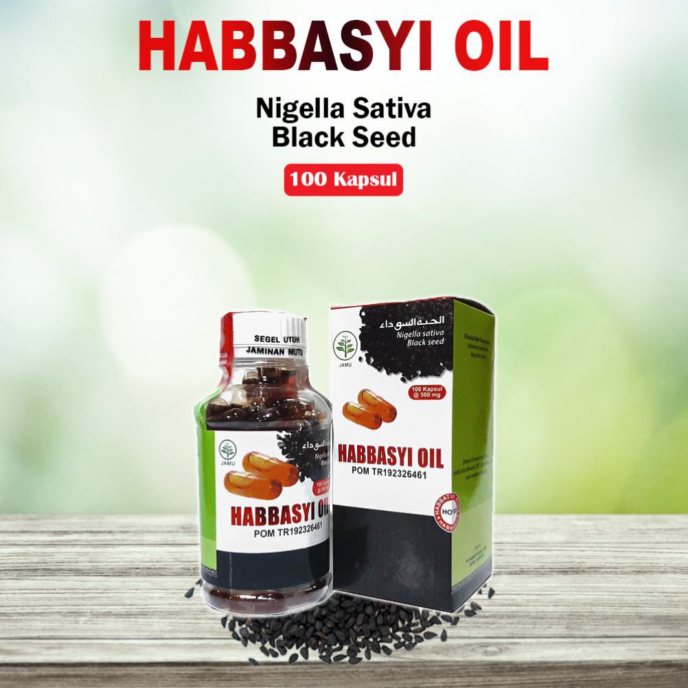 Habbasyi Oil isi 100 Kapsul HNU Minyak Jinten Hitam