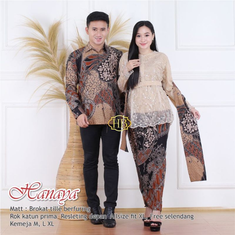 New Sarimbit batik Hanaya sarimbit brokat couple brokat