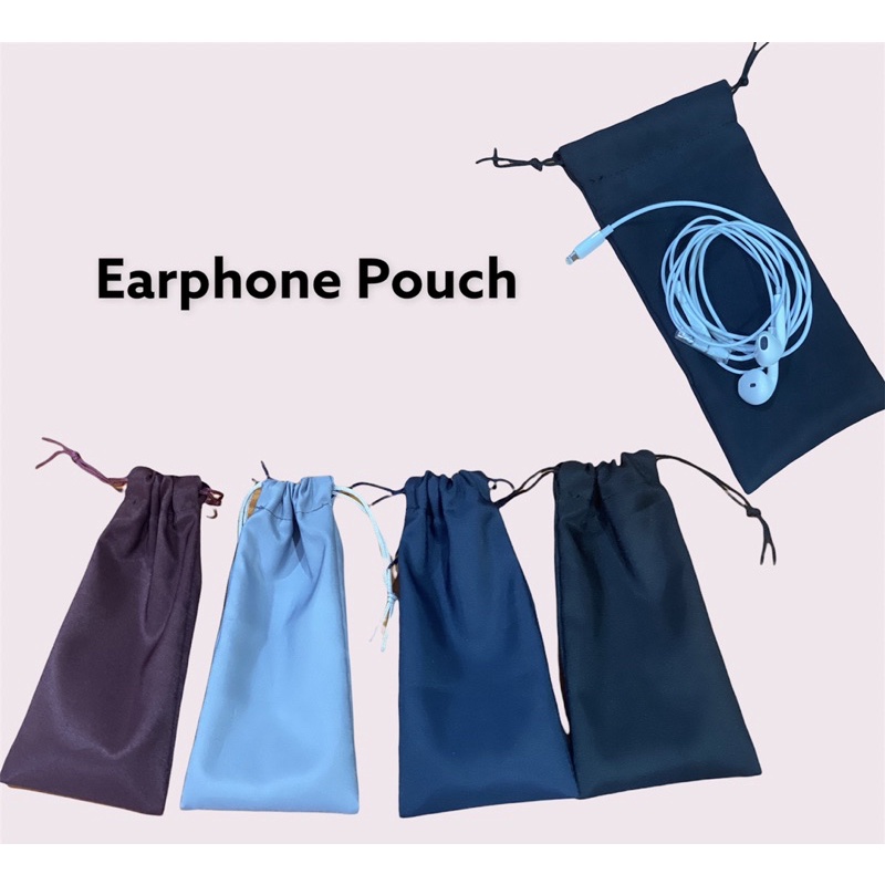 Fawn’G Handmade - Earphone Pouch Bahan Waterproof / Pouch serut Mini