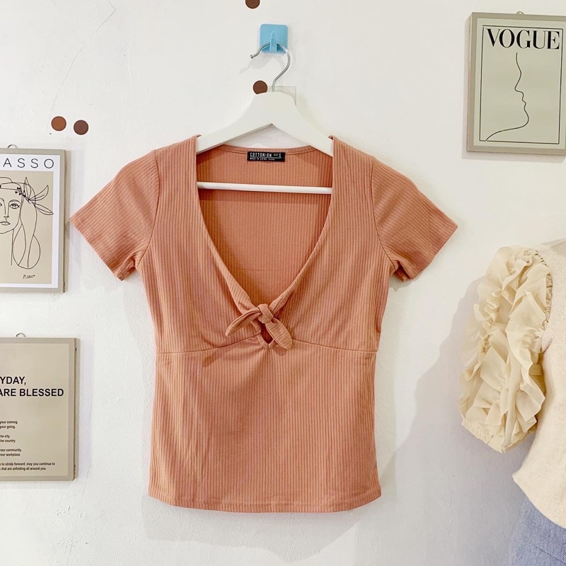 cotton on ribbed top