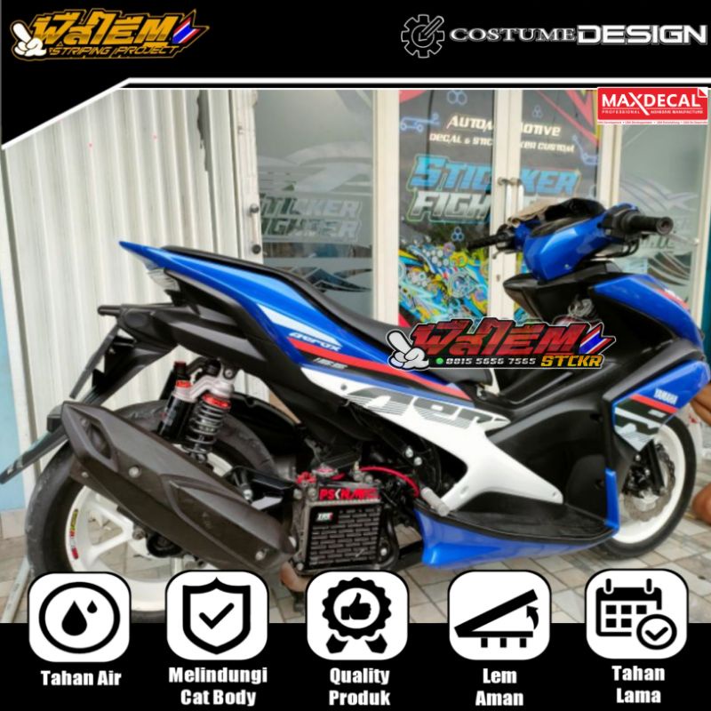 STRIPING AEROX 155 - NVX 155 TRANSPARAN CUSTOM