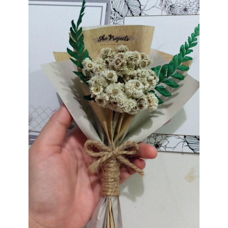 

Mini Buket bunga kering (Harga Reseller /Grosir)