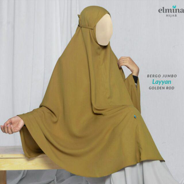 Bergo Layyan Bergo Instan Tali by Elmina Hijab-Goldenrod