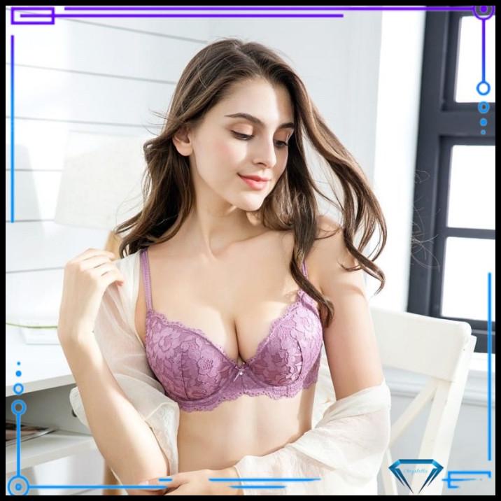 (Bh + Cd) Bra Set Dan Celana Dalam Brukat Chrystella 690 32A-38A Kawat