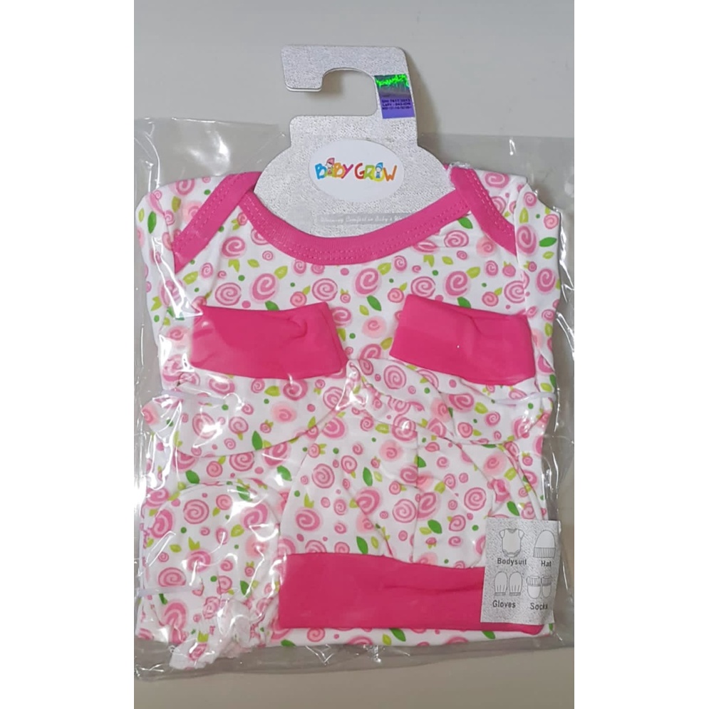 BABY GROW 4IN1 SET HANGER MIX / SETELAN BAYI