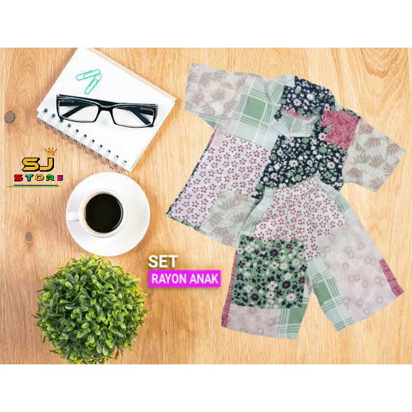 Set Rayon Anak /Stelan Rayon Anak/Stelan Anak Kekinian 1-10 Tahun