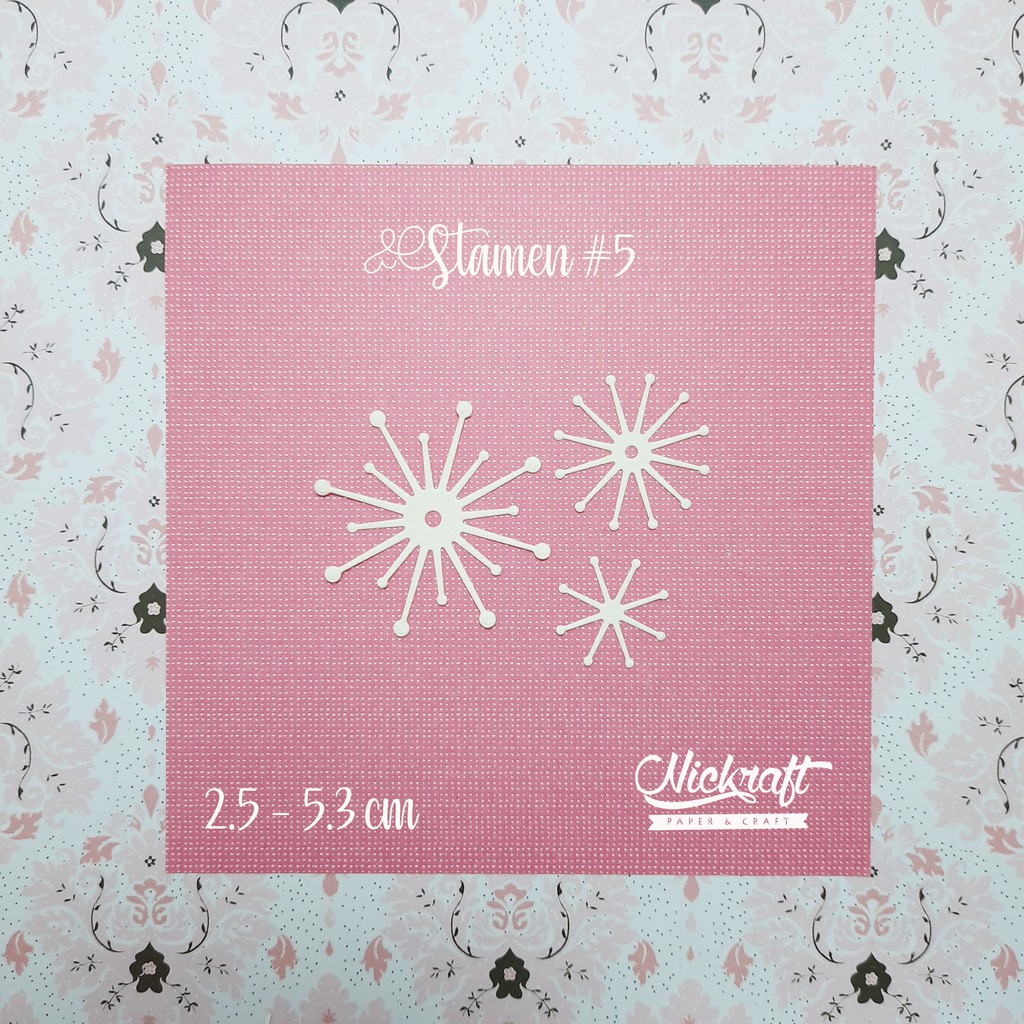 STAMEN #5 - Bahan Scrapbook Putik Benang Sari Bunga Kertas