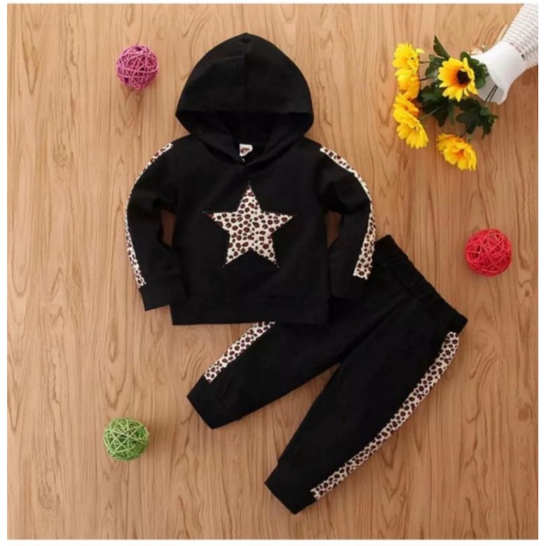 SETELAN HOODIE ANAK PEREMPUAN TERLARIS 1-5 THN