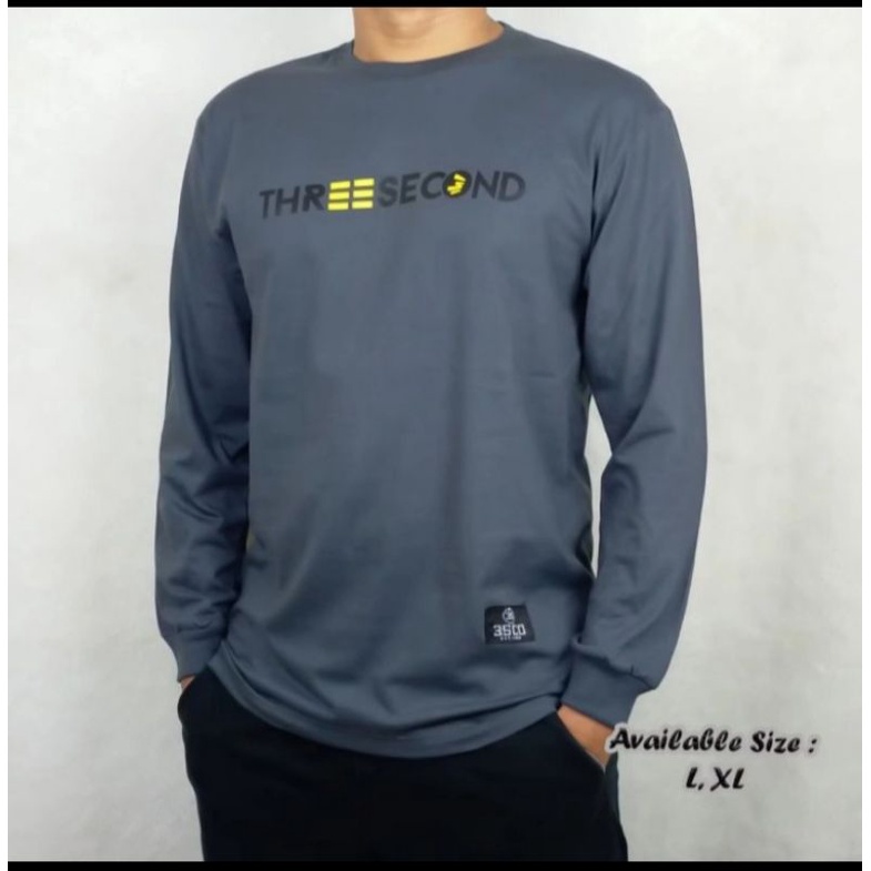 Kaos Lengan panjang/Longsleeve Fashion Three second