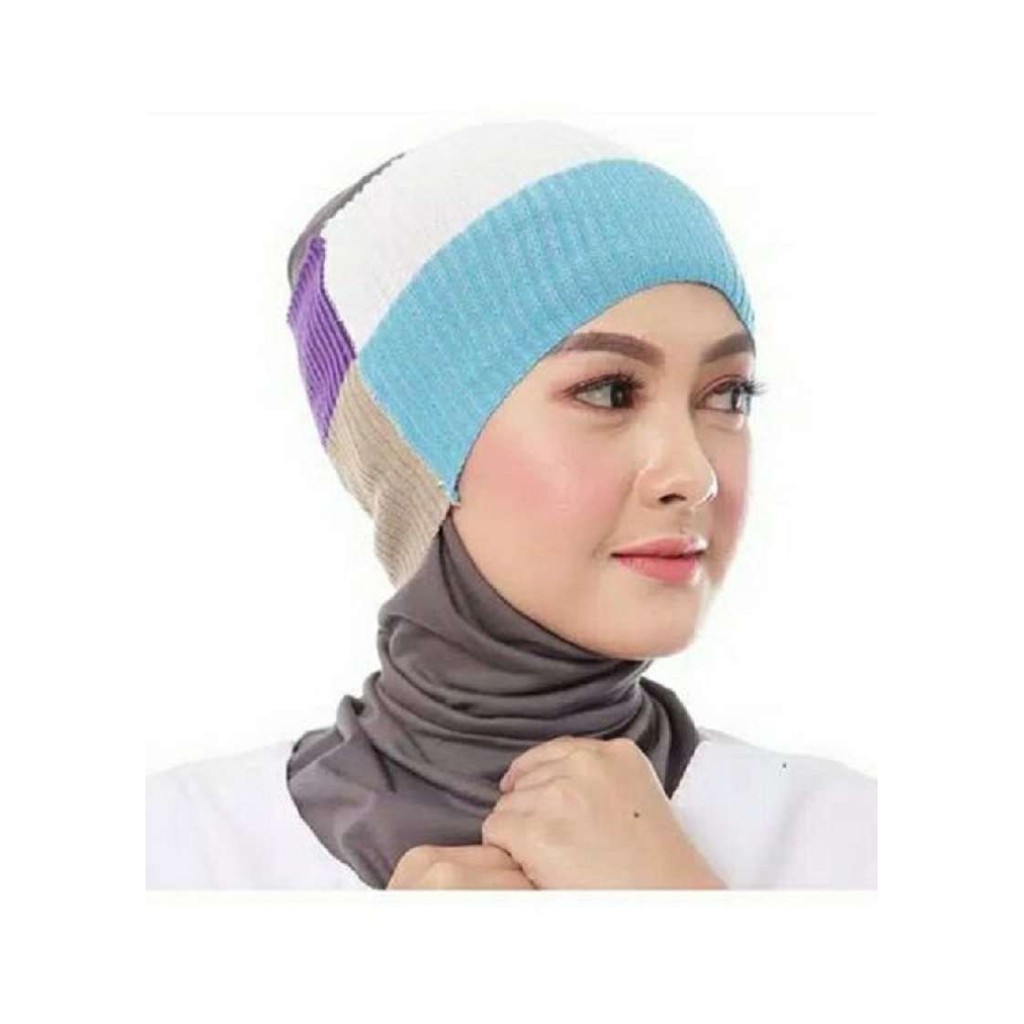 CIPUT RAJUT 4 WARNA - CIPUT RAJUT KOMBINASI CANTIK - INNER HIJAB