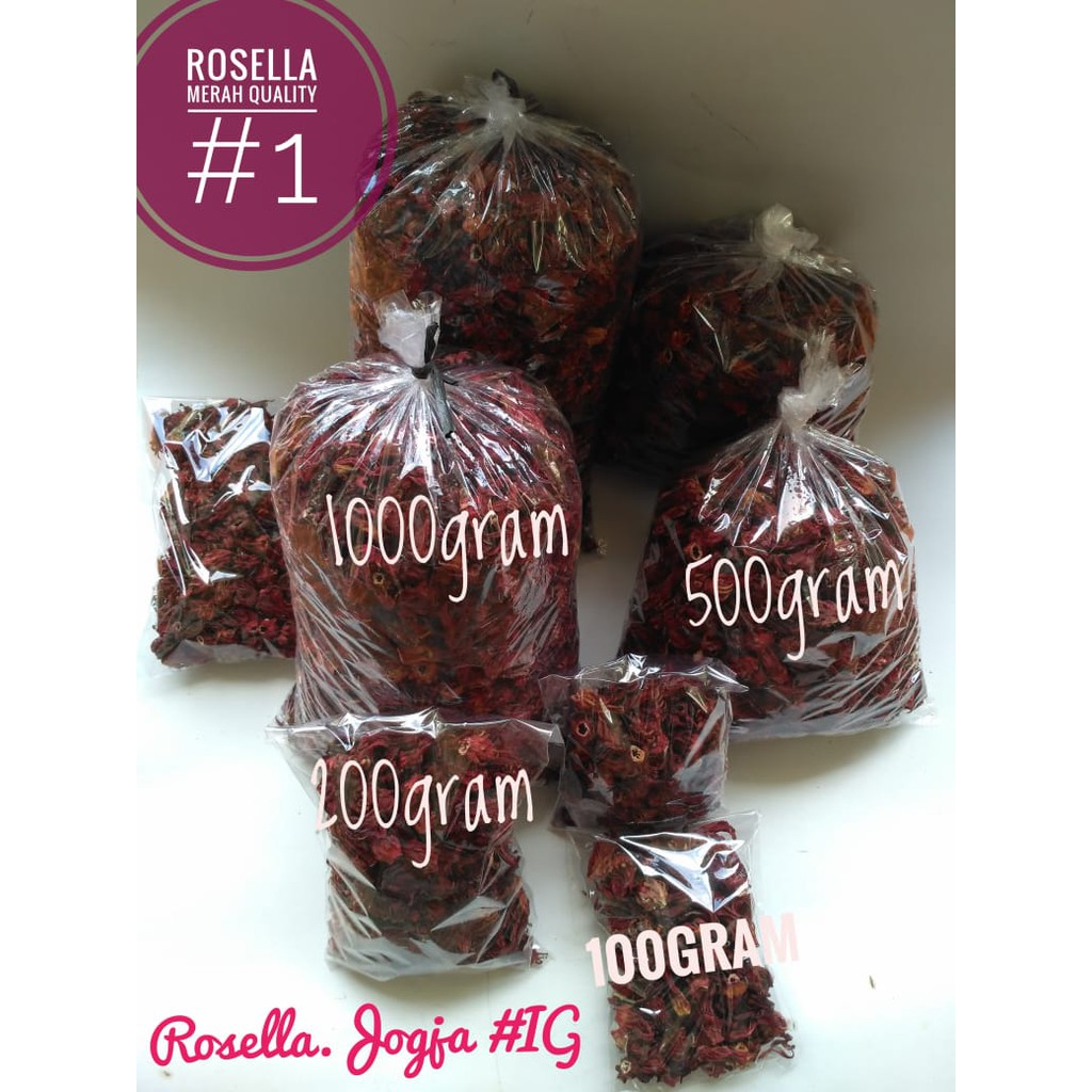 

Bunga Rosella Kering (1000 gram)