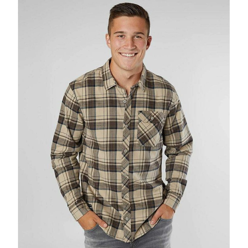 kemeja flanel atasan Fox racing Gamut Stretch Flannel (FULL TAG)