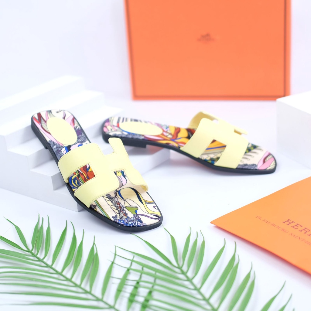 [7.7 Boombastis Sale⚡] - SENDAL WANITA KEKINIAN IMPORT HS HS005 SLIP SANDAL FLAT PREMIUM