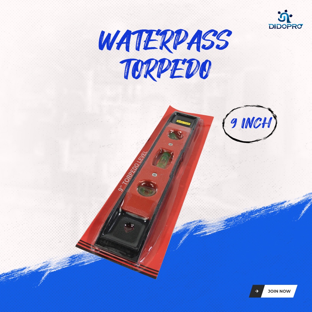 WATERPASS 9 INCH RRT WITH MAGNET MAGNET / WATER PASS TORPEDO 9 INCH RRT