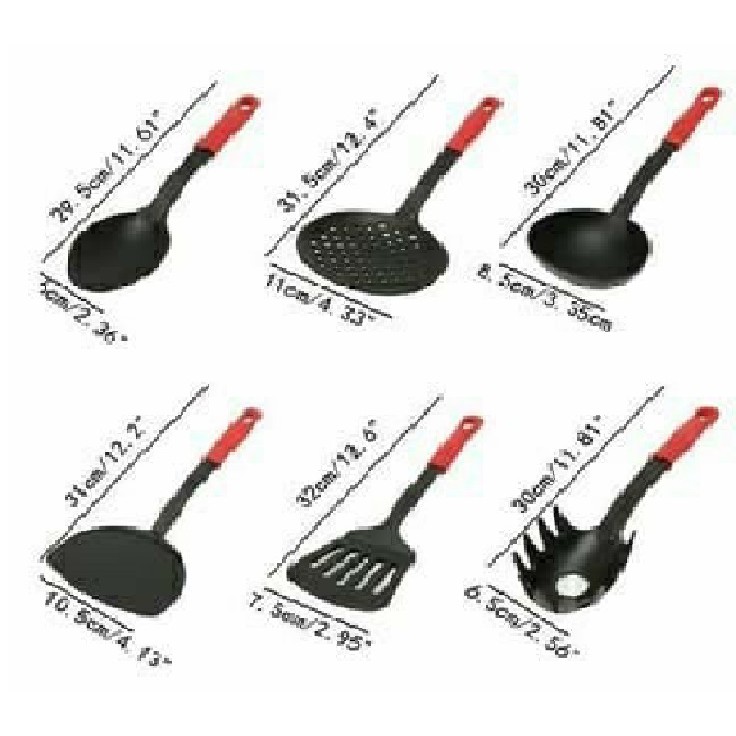 Spatula Kitchen tools set 6 pcs - alat masak 1 set