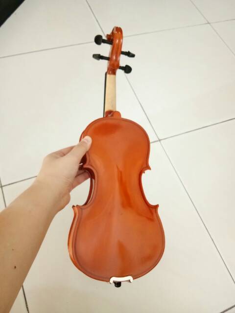 Biola 1/4 1/8 Deluxe violin biola Deluxe merk Dluxe violin anak lengkap dgn case rosin bow