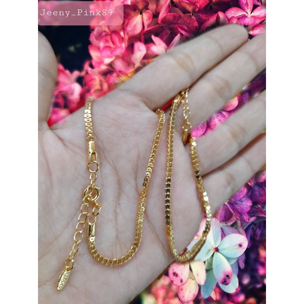 GELANG TANGAN  MILANO KACA XUPING PERHIASAN PENGGANTI EMAS