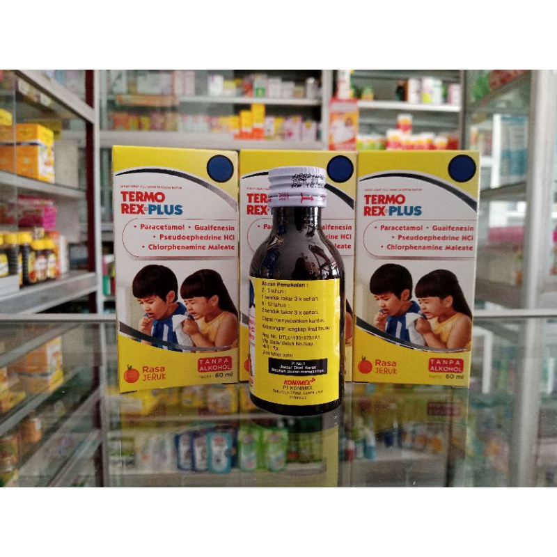 Termorex Plus 60ml Rasa Jeruk - ED 02/2025