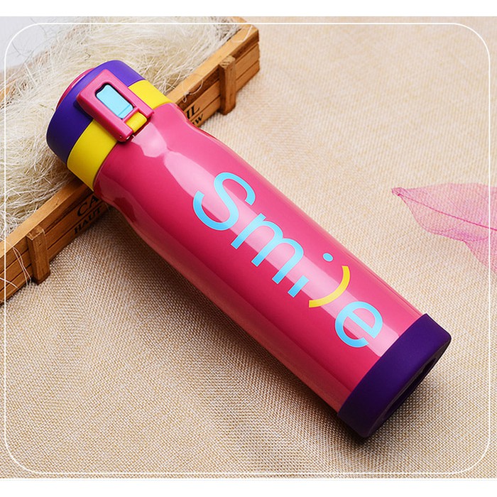 Termos Unik Lucu Botol Minum warna Pink Stainless Steel My Termos Unik Lucu Botol Minum warna Pink Stainless Steel My