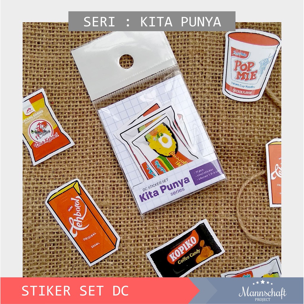 

[MANNSHHPRO] DC Deco Sticker Set | Seri : Kita Punya (indomie, pop mie, dkk)