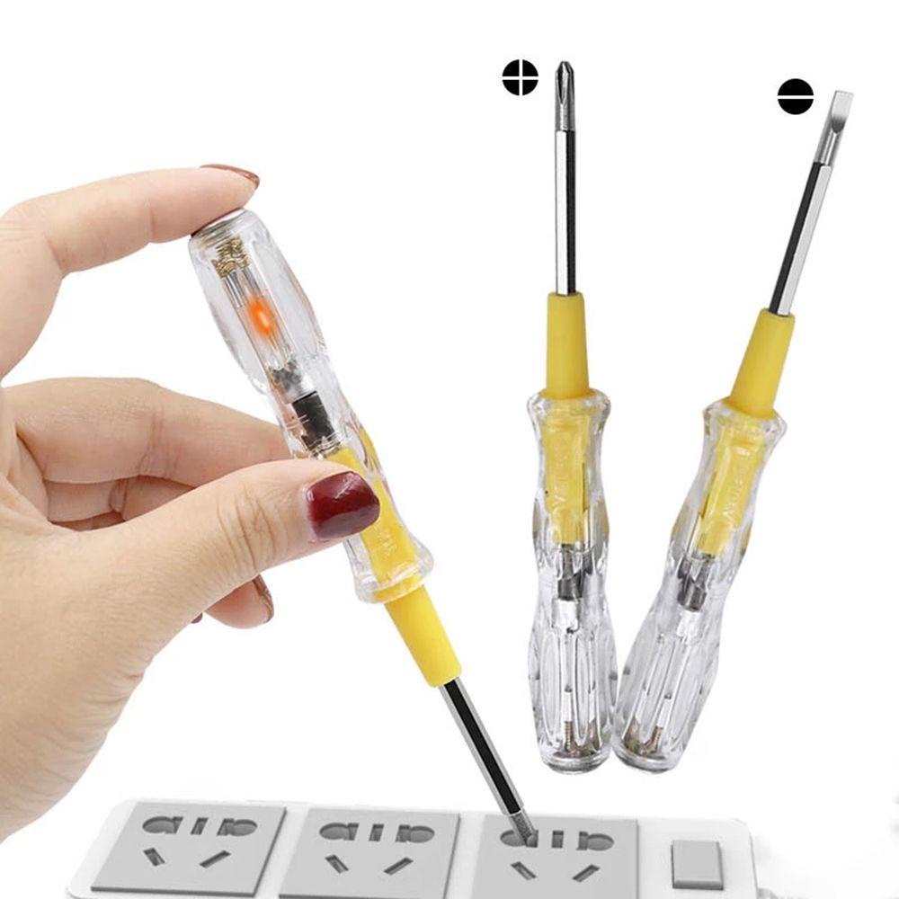 Nanas 5pcs Pena Detektor Tegangan Listrik Portable Test Pensil Alat Tukang Listrik Induksi Cerdas