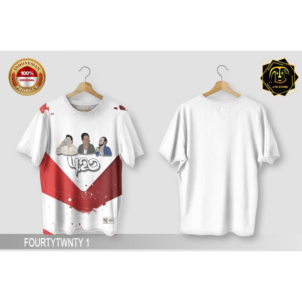 [ BAYAR DI TEMPAT ] BAJU PRINTING GAMBAR FOURTWNTY 1 - KAOS DISTRO ORIGINAL MOTIF MUSISI GROUPBAND G