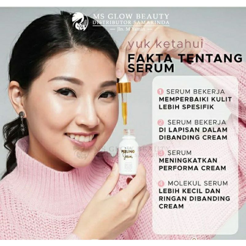PEELING SERUM MSGLOW/ EKSFOLIASI MS GLOW