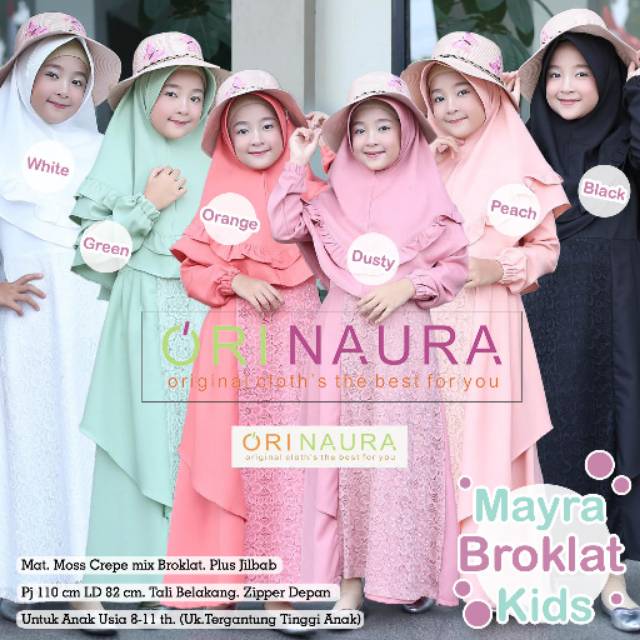 COD- MAYRA BROKLAT KID GAMIS SYARI ORI NAURA