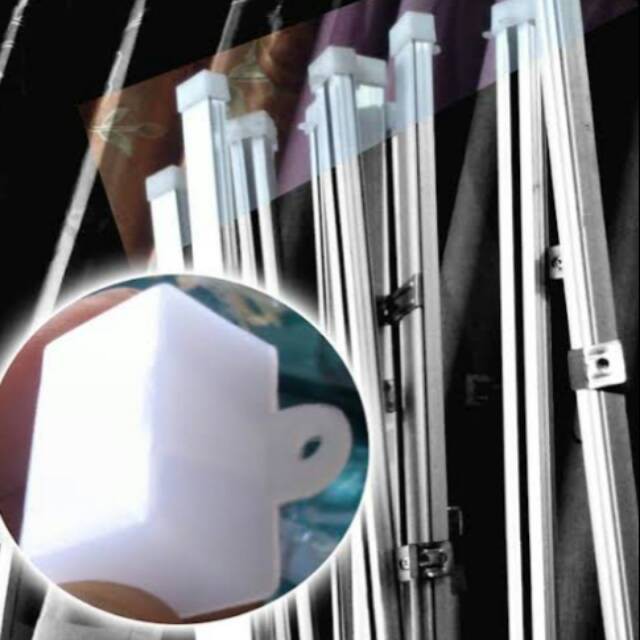 Batang Balok / FULL SET batang gordyn gorden kotak alumunium / rel rail hordeng murah lengkap