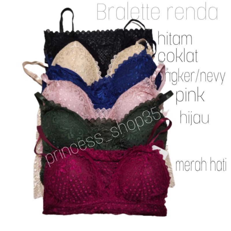 Bra Tanpa kawat/Bralette Broekat/BH Broekat