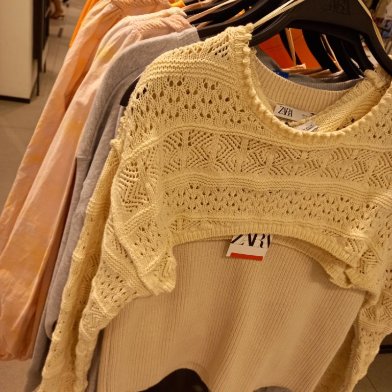 ZARA ORI SALE Tshirt Kaos Oversized big cutting Betty Boop Bambi Mickey GARANSI TERMURAH Knit Rajut