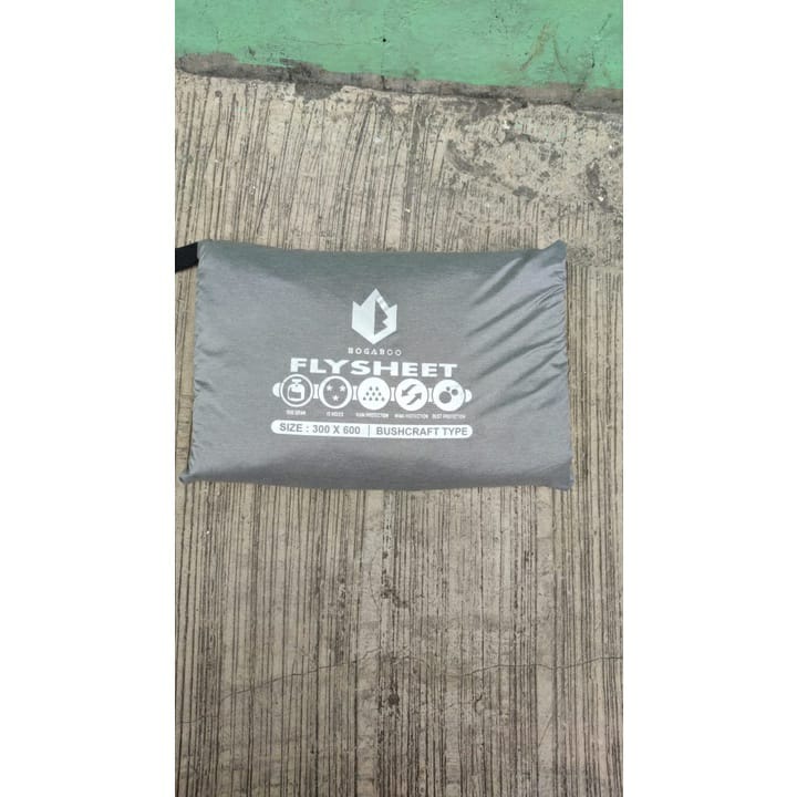 Bisa (COD)  Flysheet Ultralight 3x6 M BOGABOO Waterproof Full Sealed 19 Lubang - Flysheet