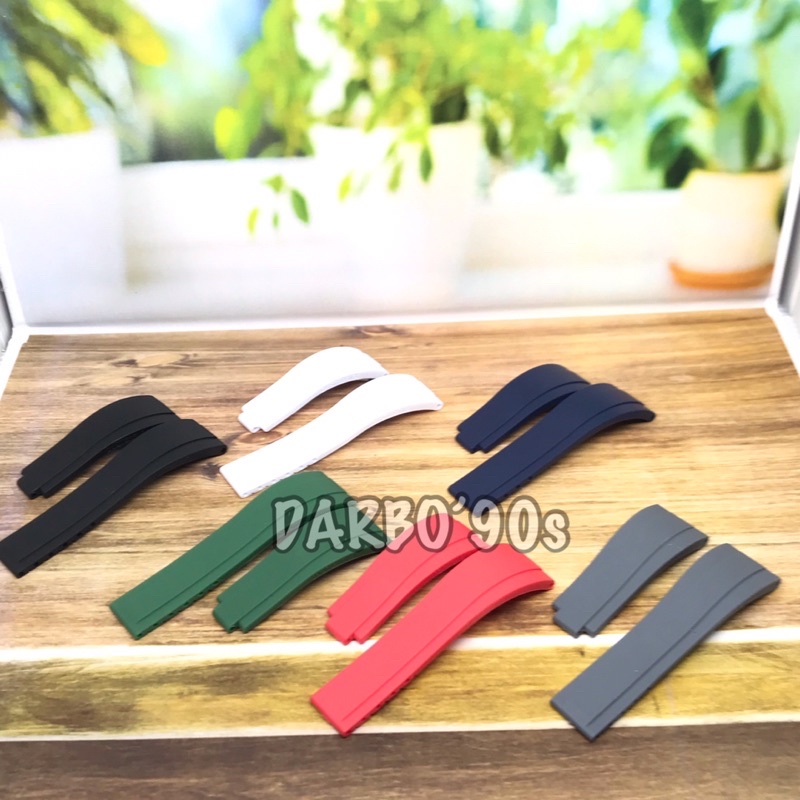 Strap Tali Jam Tangan Rolex Rubber B GMT Yatch Master Submariner 20mm Tali Rolex Daytona