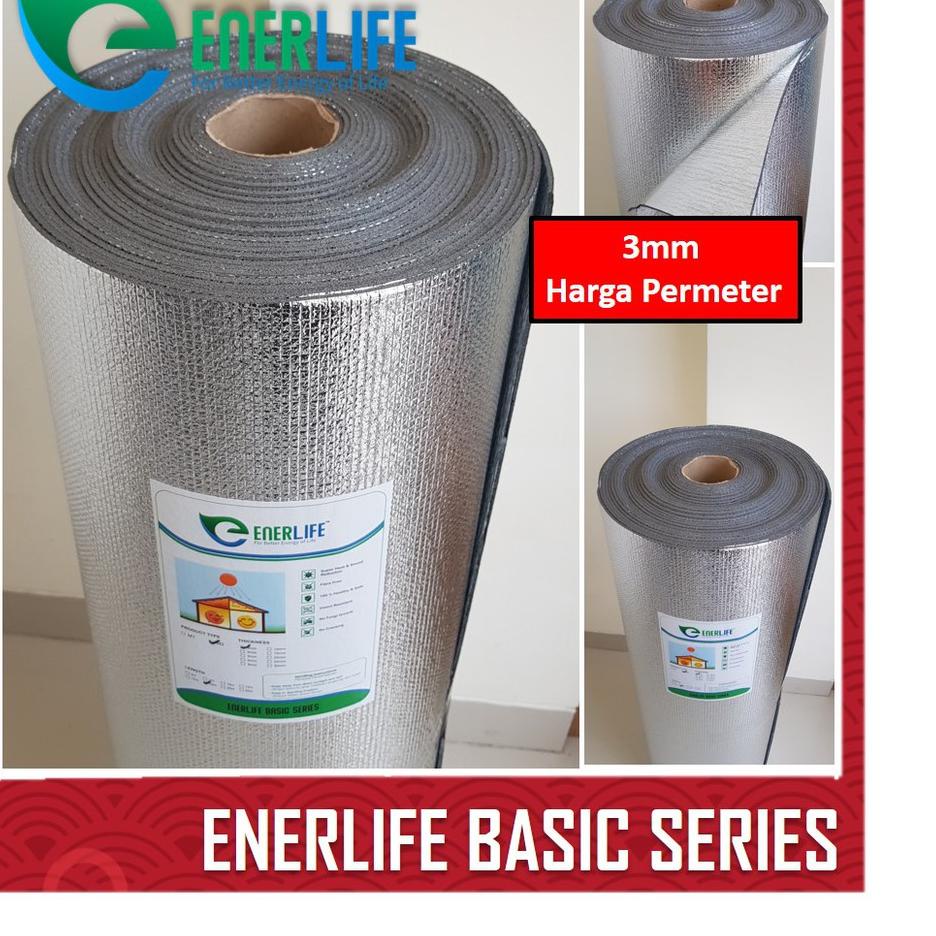 ➾ Harga Alumunium Foil Atap Foam Double 3mm Per meter EnerLife B-3M2 ♦