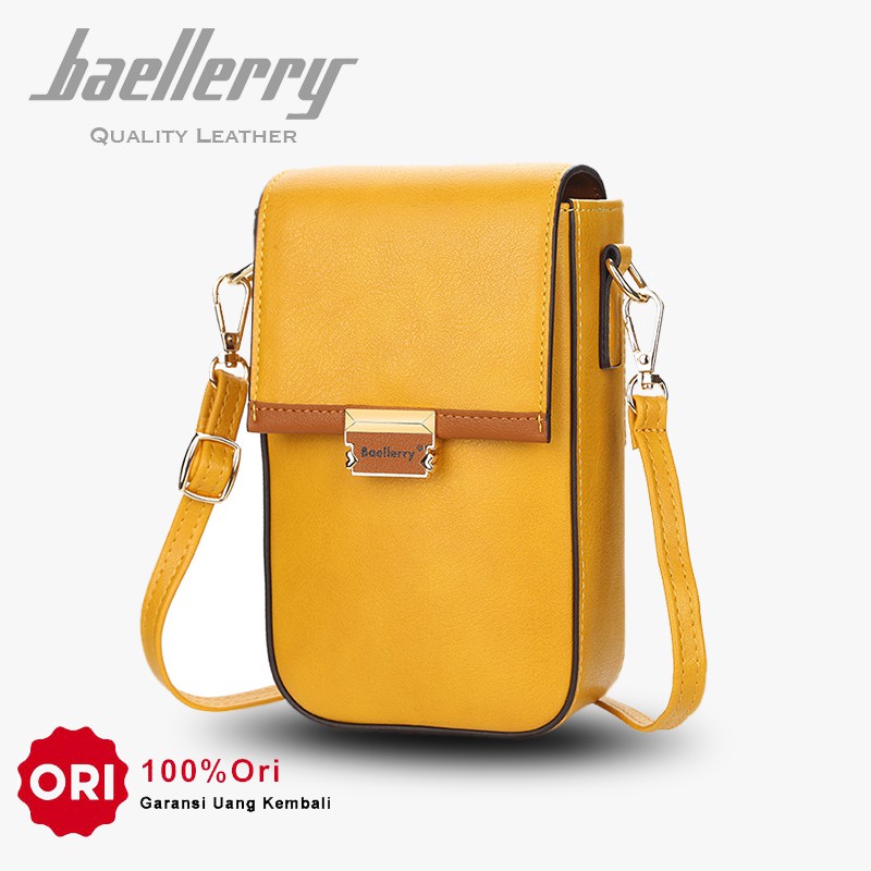 BAELLERRY N8615 Tas Selempang Wanita Tas Handphone Sling Bag Kulit PU Leather WATCHKITE WKOS