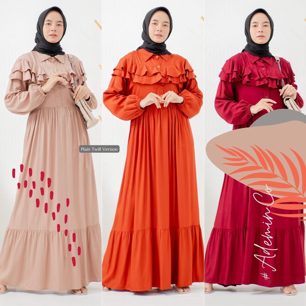 MEDINA Muslim Dress By Ademin.Co / Gamis Busui Ruffle