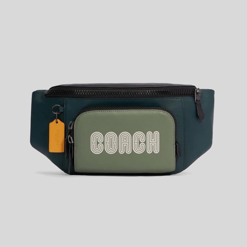 Coach Track Belt Bag In Colorblock With Coach Patch (C6653)