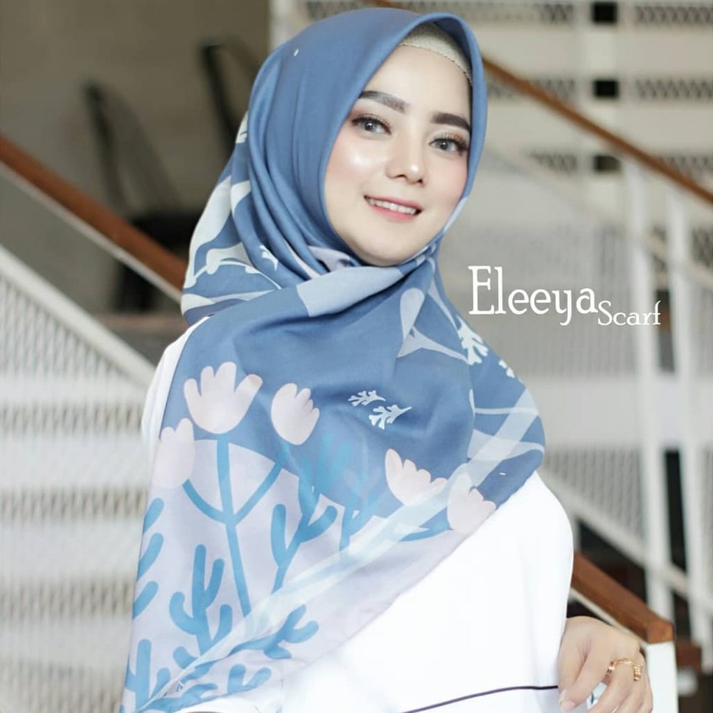 HIJAB SEGIEMPAT MOTIF ELY 23 ||  Eleeyascarf