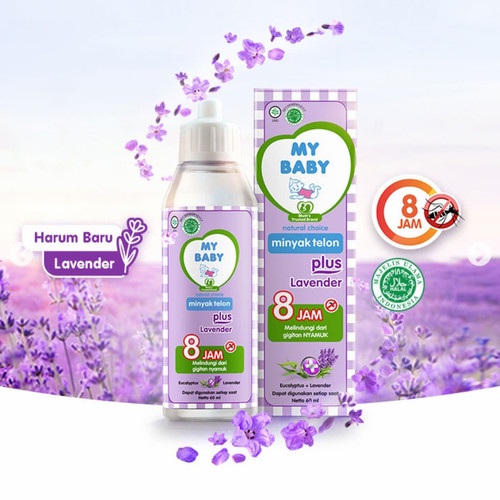 My Baby Minyak Telon Plus 8 Jam 85 ml Citronella dan Chamomile Anti Nyamuk