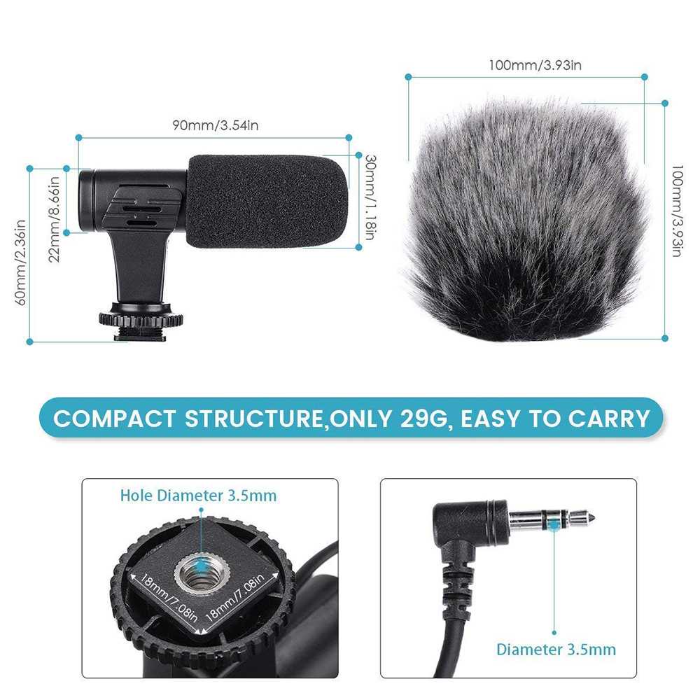 Camera DSLR Shotgun Microphone 3.5mm - MIC-06