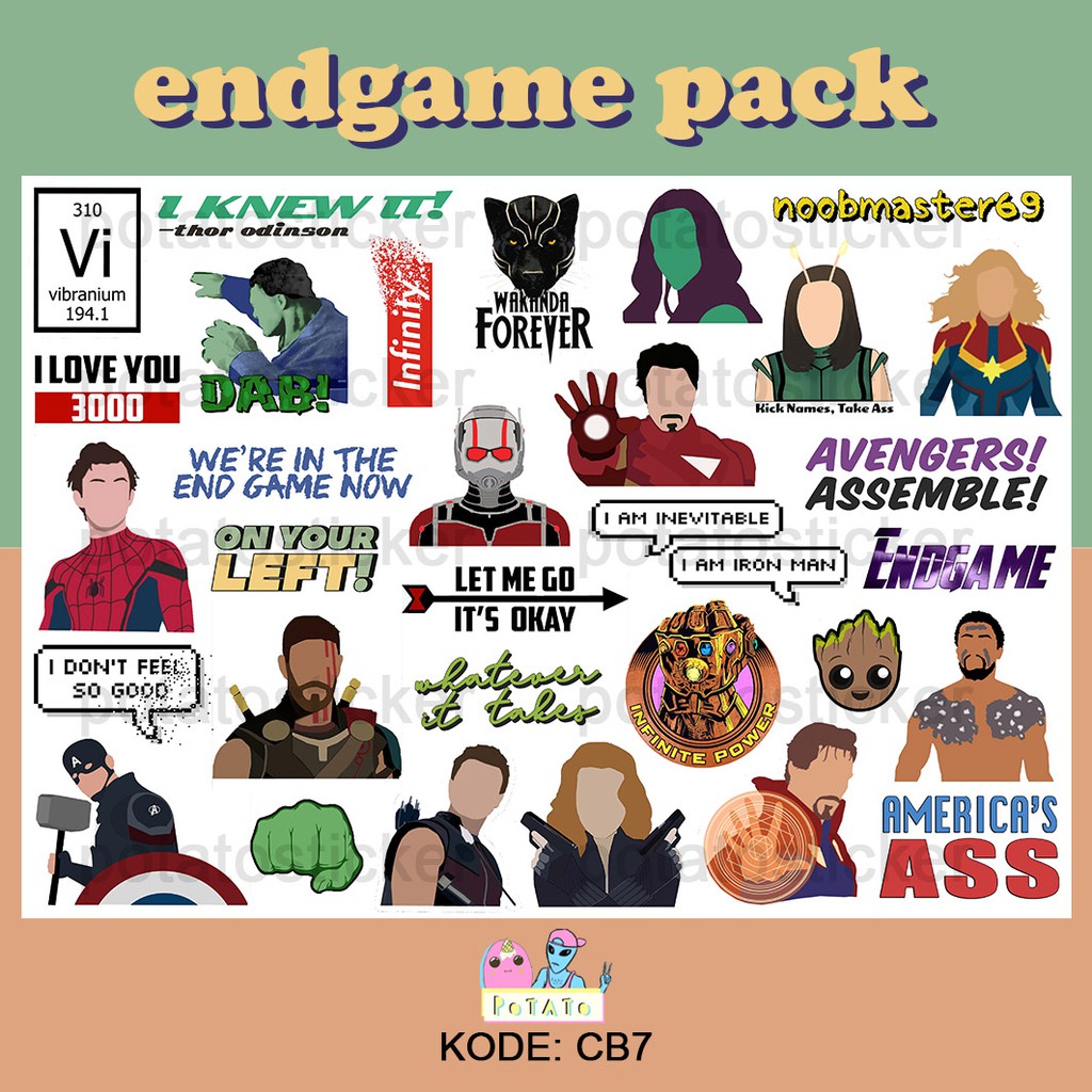 

endgame avengers - sticker tumblr
